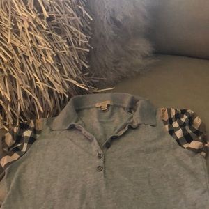 Grey Burberry shirt
